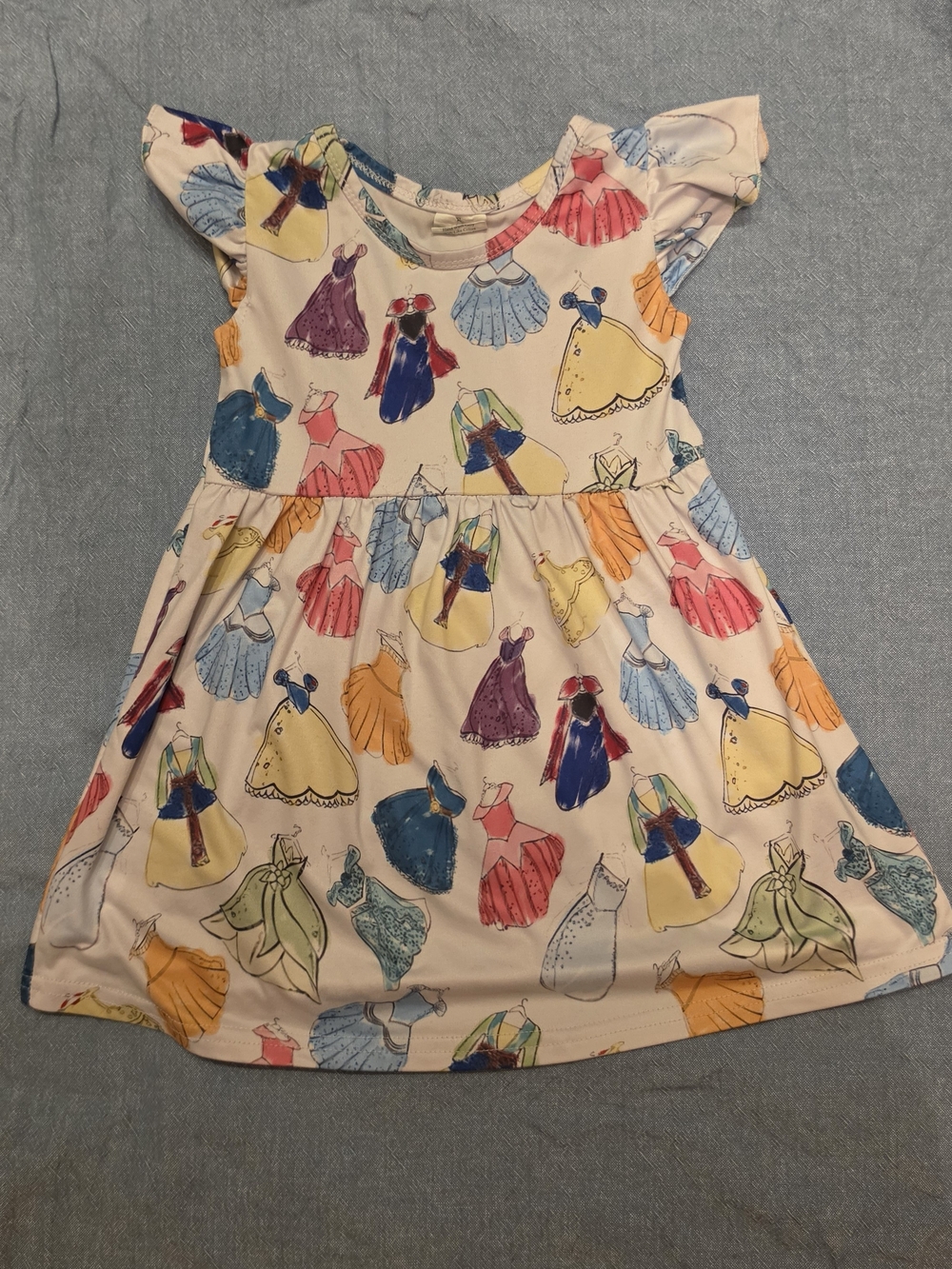 Girls' Disney Princess Dress - Multicolor Print